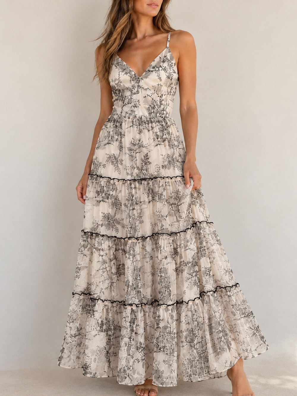 JOHNNY WAS House On The Hill Tiered Maxi Dress